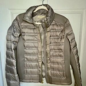 Michael Kors Gold/Tan Puffer Jacket